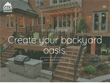 Tablet Screenshot of deckcreations.com